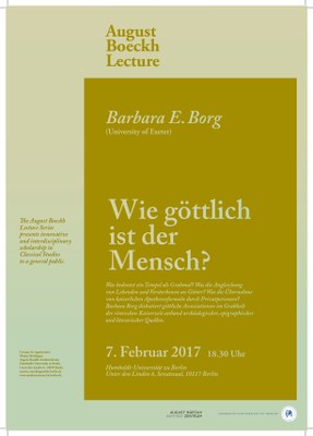Plakat Boeckh-Lecture Borg 2017